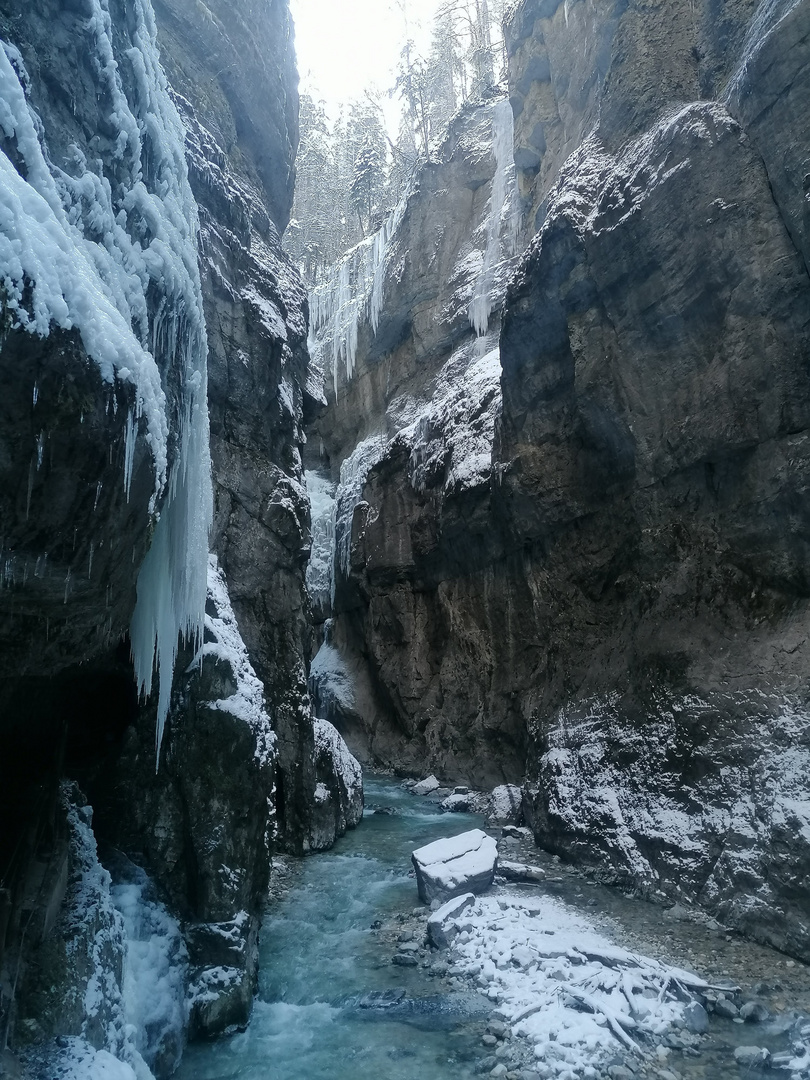 Patnachklamm nach heftigem Frost