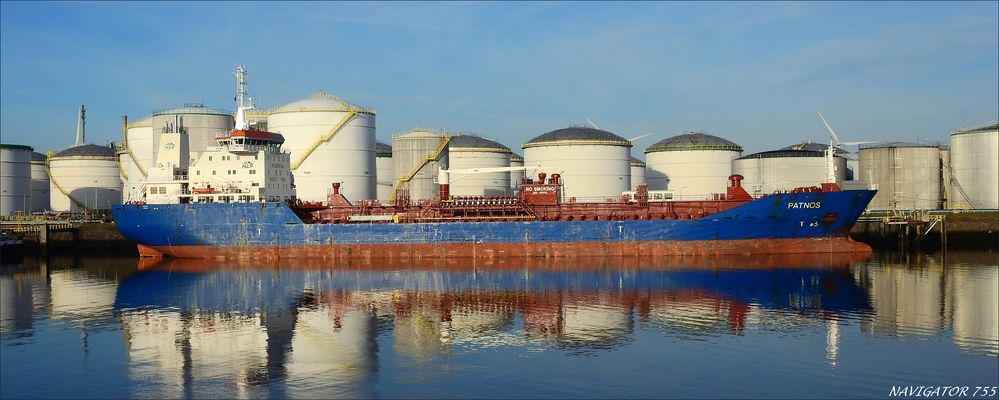 PATNOS, Tanker, Calandcanal, Rotterdam.