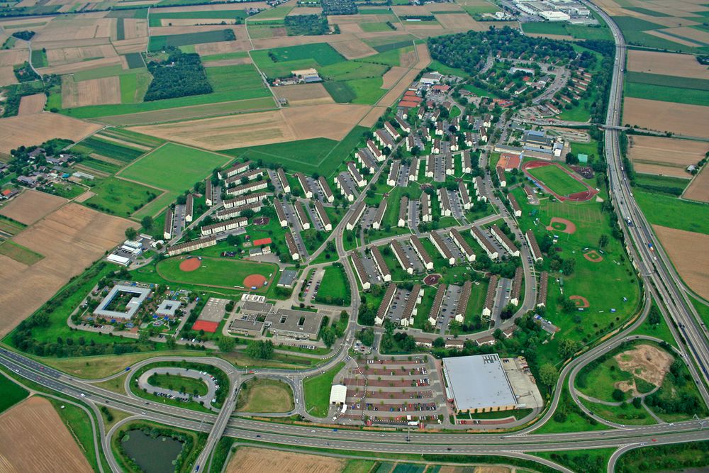 Patrick-Henry-Village Heidelberg Luftbild Foto & Bild | architektur