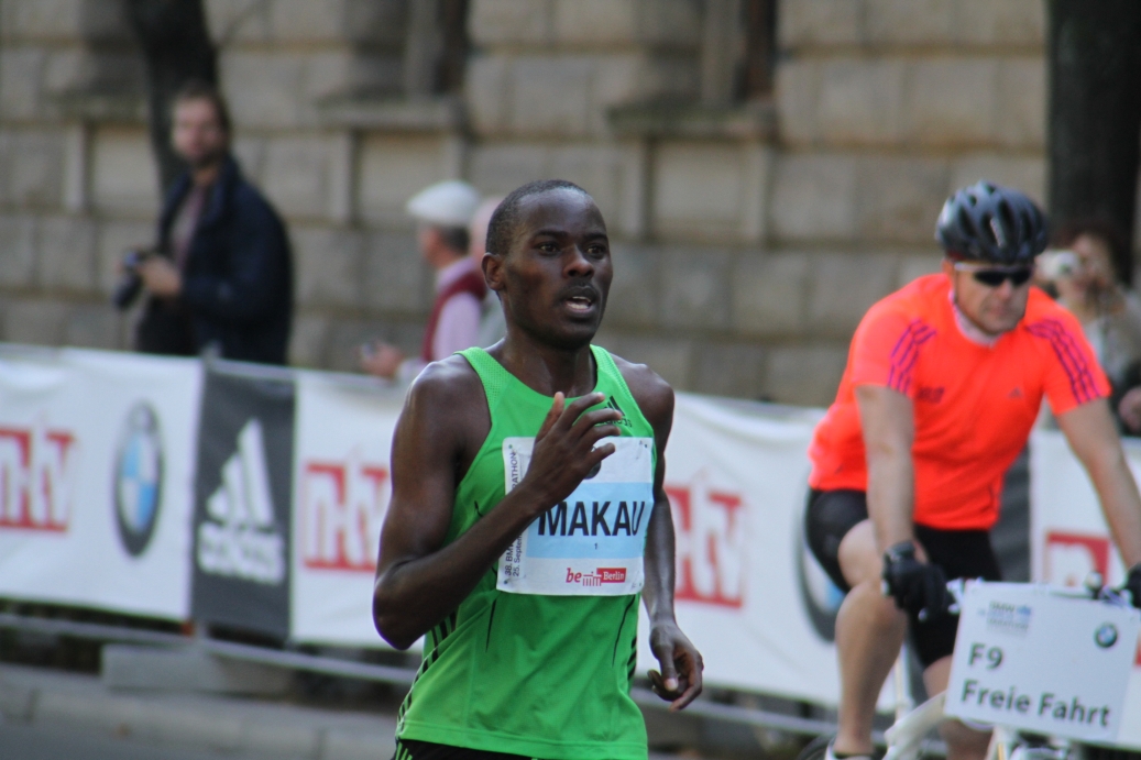 Patrick Makau auf dem Weg zum Weltrekord