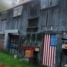 patriotic barn