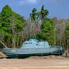 Patrol vessel hit by the tsunami wave