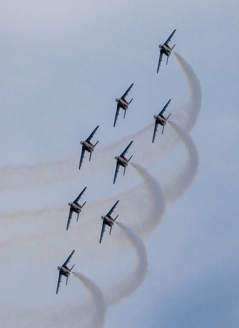 Patrouille de France bei der Air 14 in Payerne