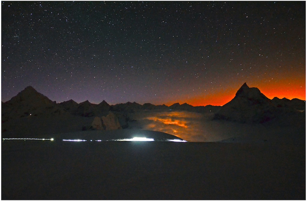 Patrouille des glacers, kurz vor  der Tête blanche, 3'650 m