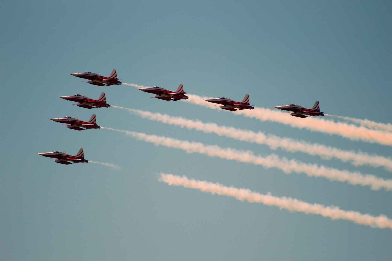 Patrouille Suisse - Abflug nach der ILA2016 