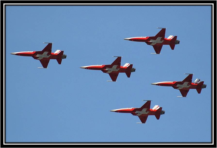 Patrouille Suisse am Foire du Valais in Martigny