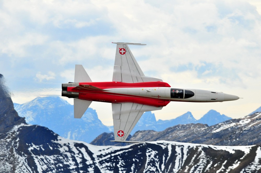 Patrouille Suisse auf der Axalp