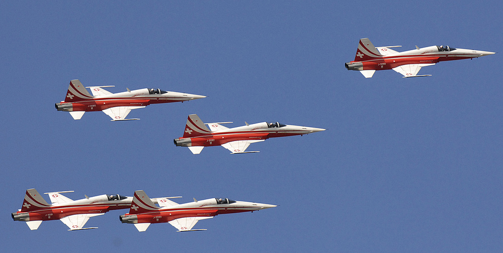 Patrouille Suisse bei Formationsflug