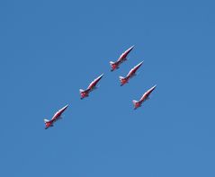 Patrouille Suisse beim Trainingsflug