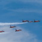 Patrouille Suisse, die Kunstflugstaffel der Schweizer Luftwaffe (© Buelipix)