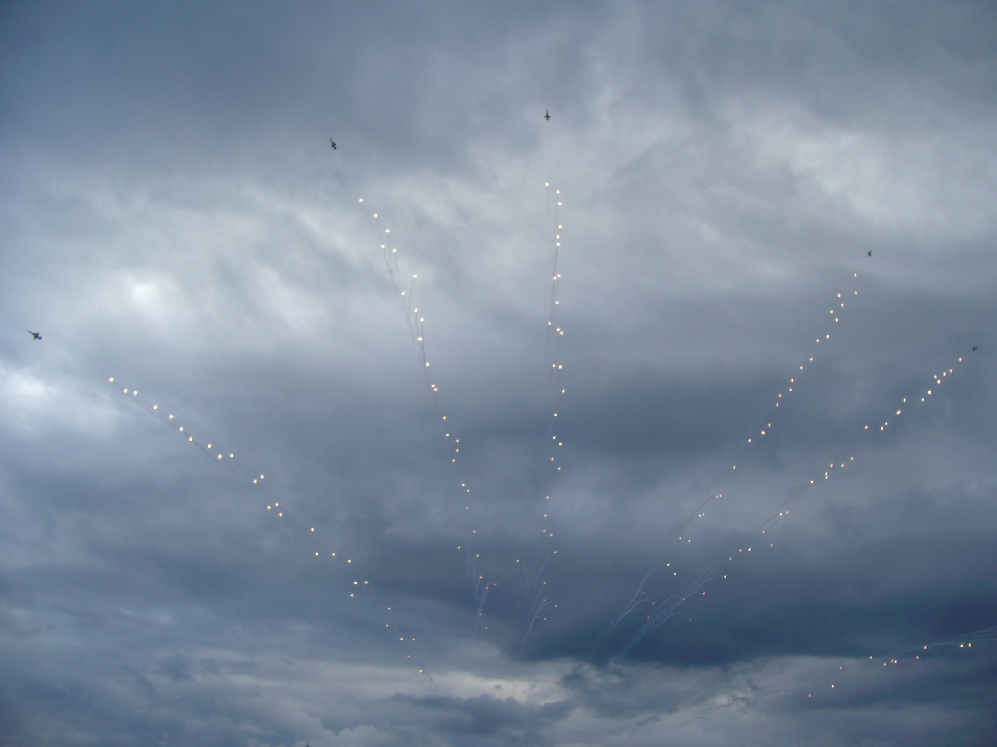 Patrouille Suisse Feuerwerk