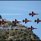 Patrouille Suisse mit ihren Northrop F-5 Tigers am Foire du Valais