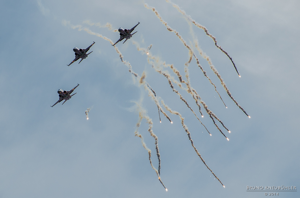 Patrouille Suisse Northrop F-5E Tiger II Flares