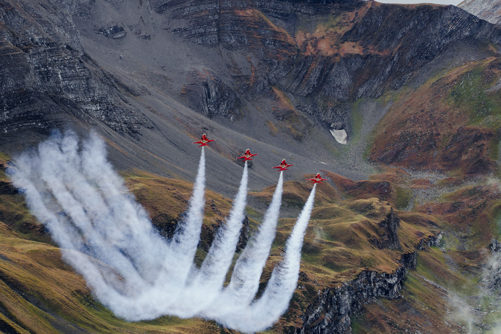 Patrouille Suisse take to the skies