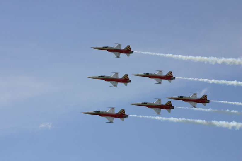 Patrouille Swiss in Formation