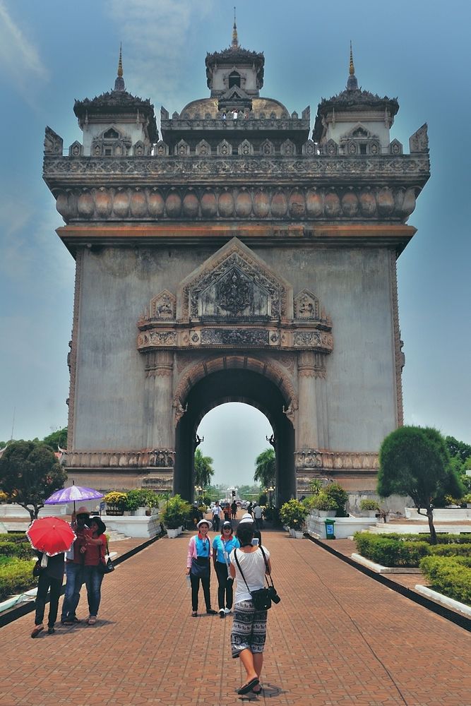 Patuxai the landmark of Laos