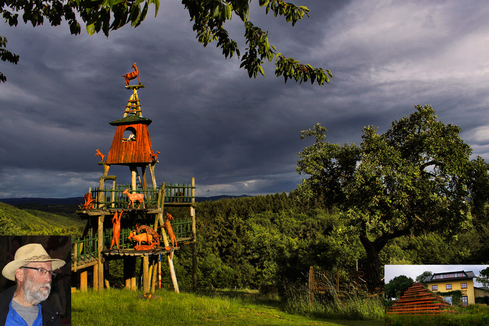 Paul Greven mit seinem "Kunsthof Greven" in Bad Münstereifel-Honerath