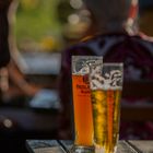 Paula im Biergarten 