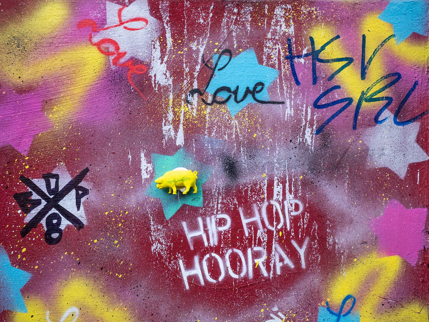 Pauli-Painting II  "Hip Hop Hooray"