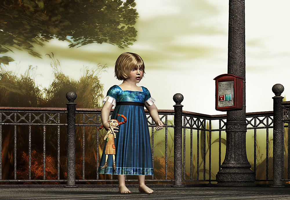 Paulinchen War Allein Zu Haus Foto Bild Rendering Figuren