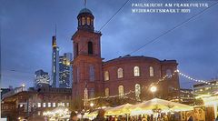 Paulskirche am Frankfurter Weihnachtsmarkt 2021