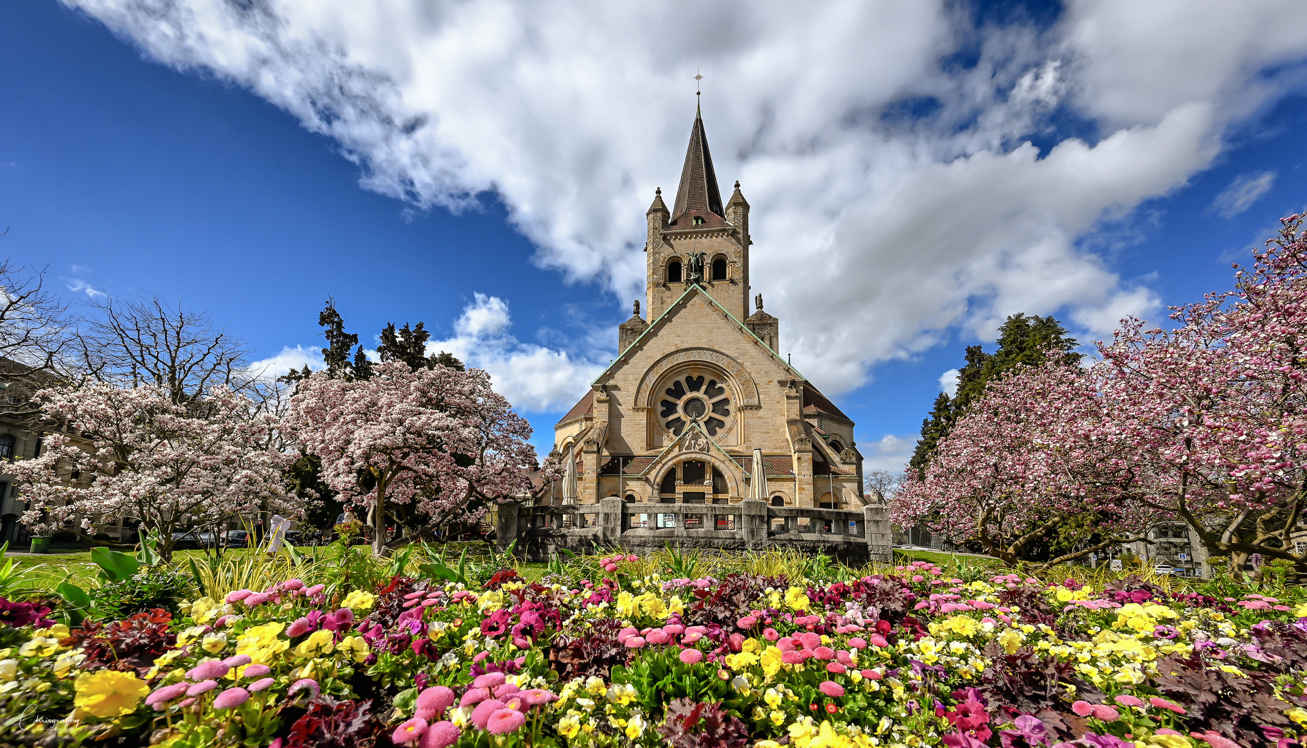 Pauluskirche Im Frühling