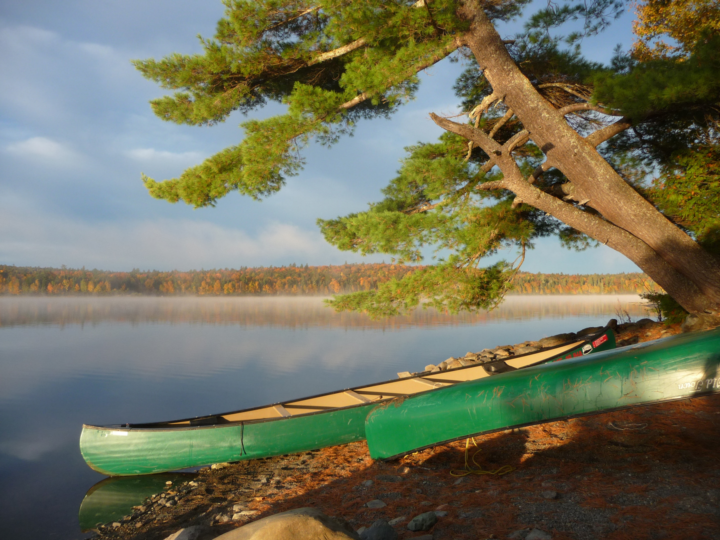 Pause am Allagash Wilderness Waterway