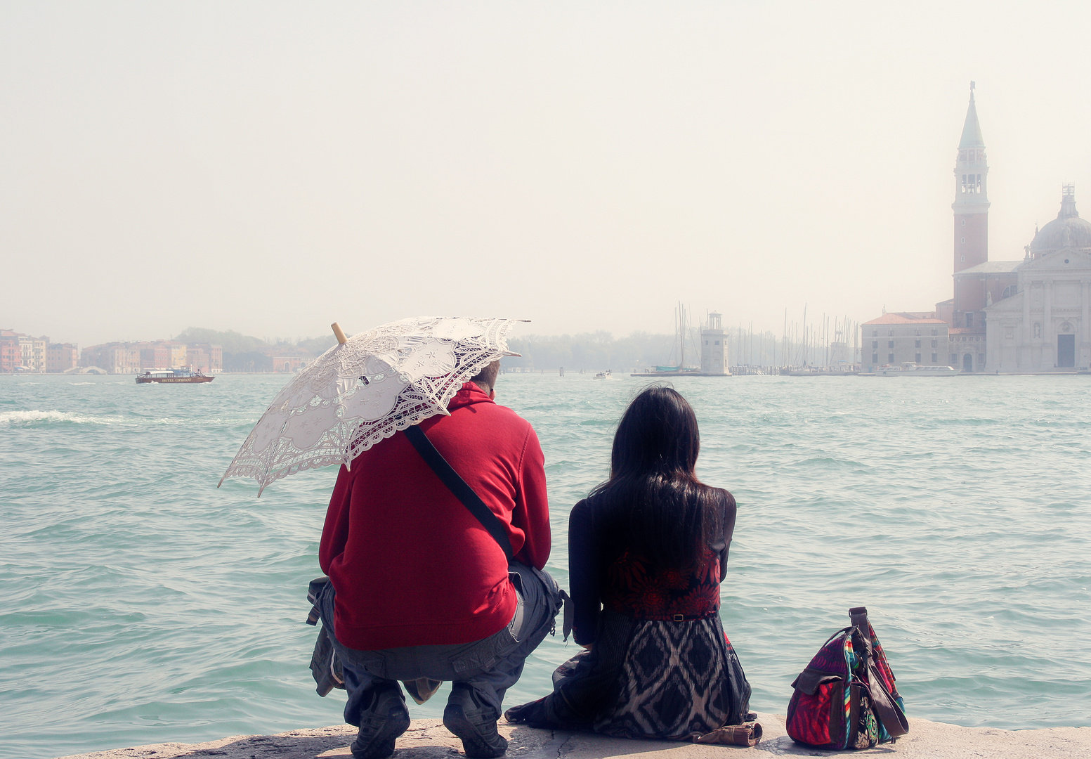 Pause am Canal Grande