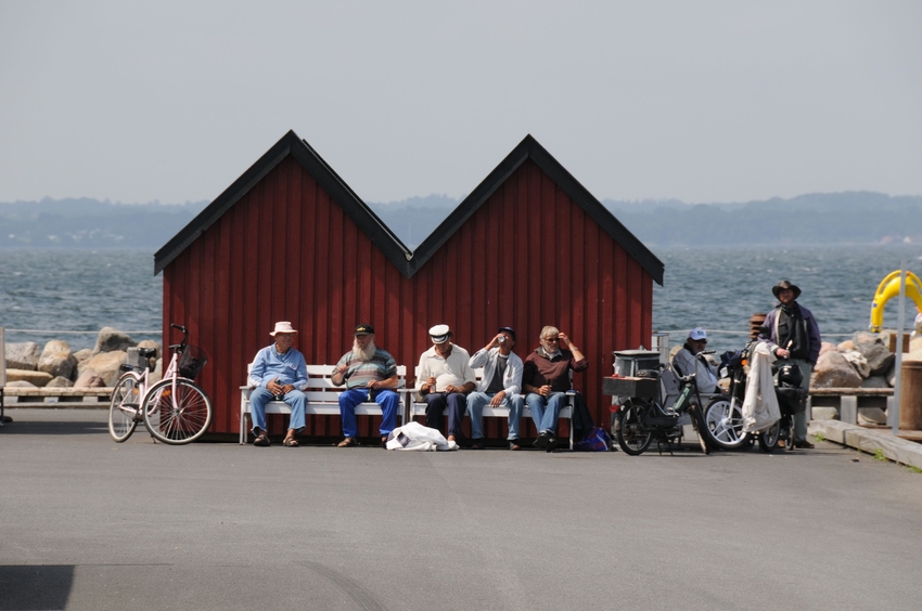 Pause am Hafen