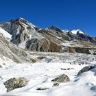 Pause auf dem Weg zum Larke Pass beim Manaslu-Trek