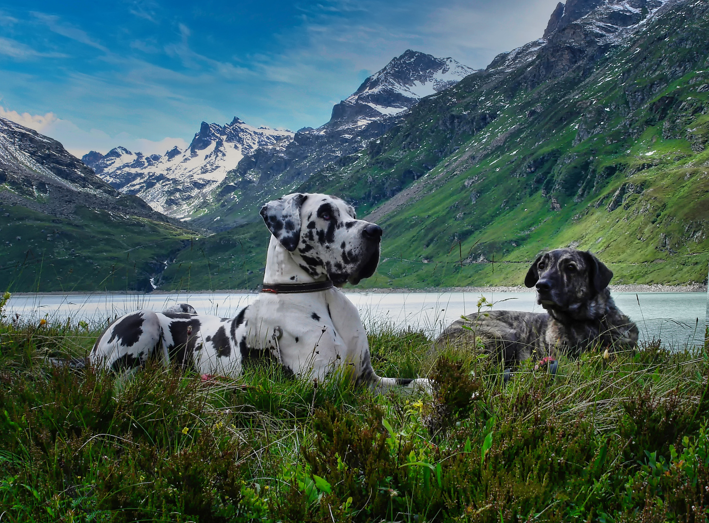 Pause auf dem Weg zur Wiesbadener Hütte