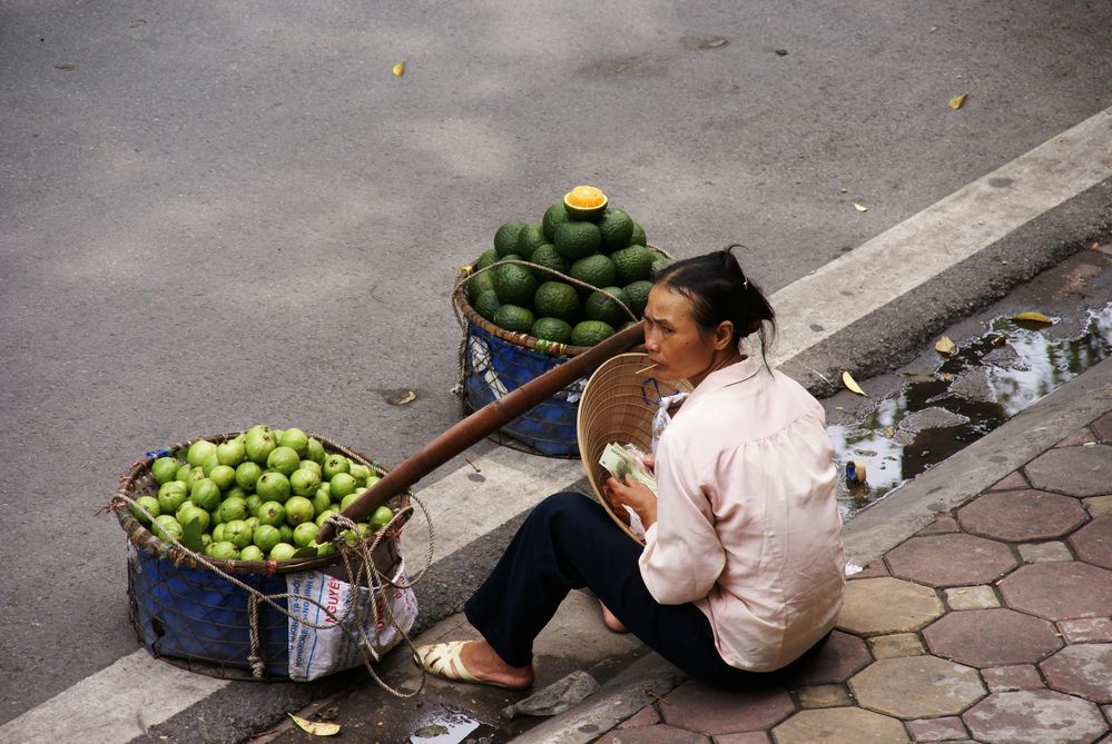 Pause auf den Strassen von Hanoi