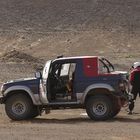 Pause beim Rallyefahren "Tuareg-Rallye 2007"