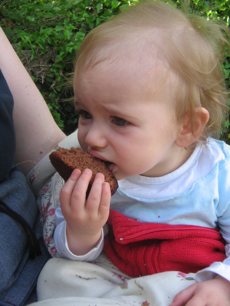 Pause casse croute pour la petite puce