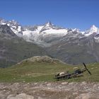 Pause im Downhill vom Gornergrat