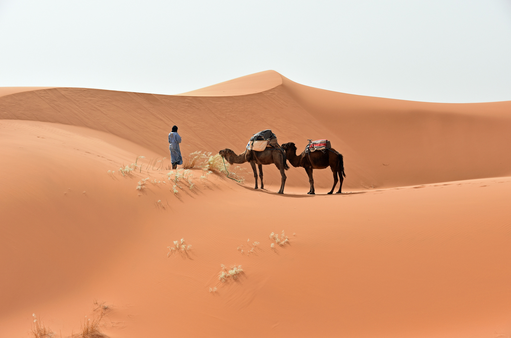 Pause im Erg Chebbi im Süden von Marokko