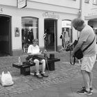 Pause im großen Schuh