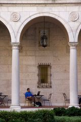 Pause in Bostons Public Library