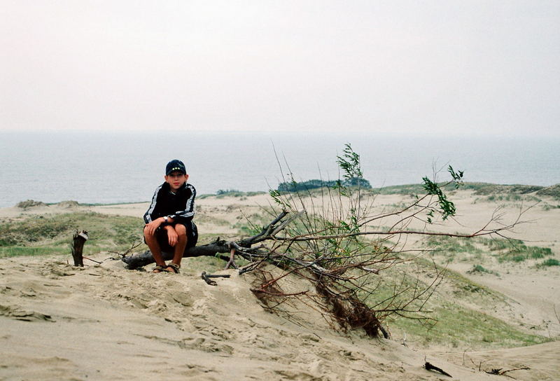 Pause in den Dünen in Litauen