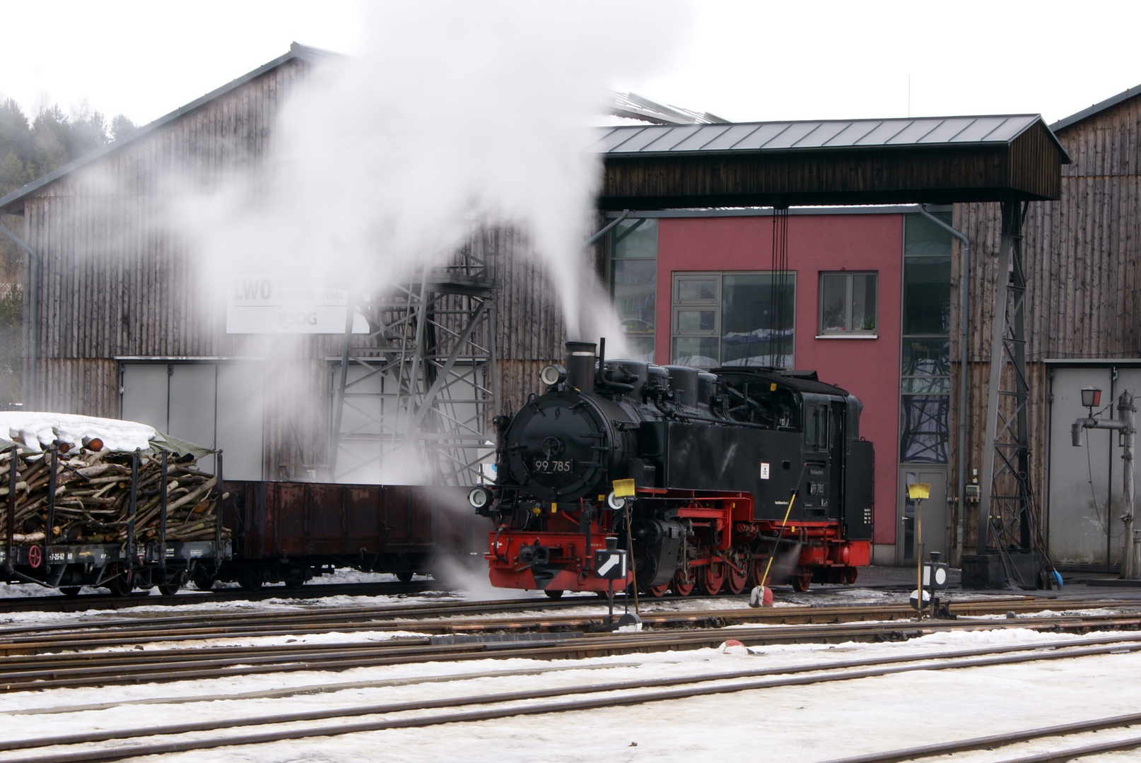 Pause nach der Bergfahrt