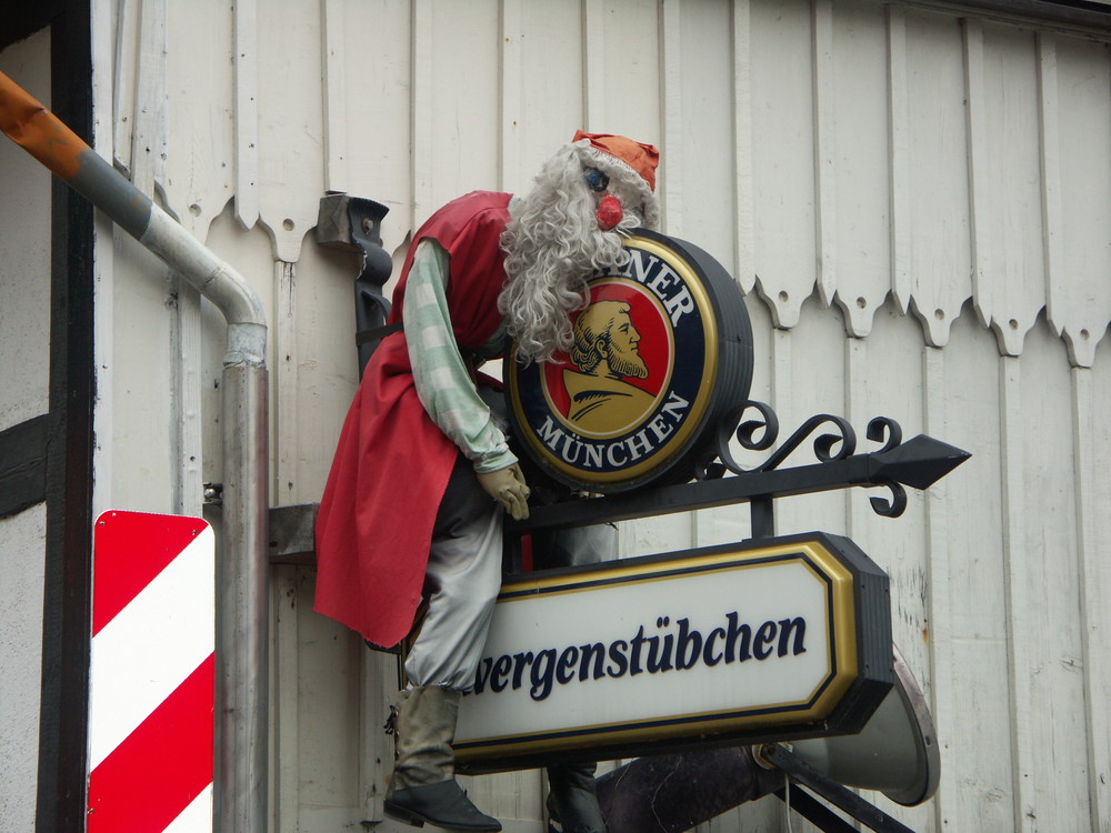 Pause oder Weihnachtsmann liebt Paulaner