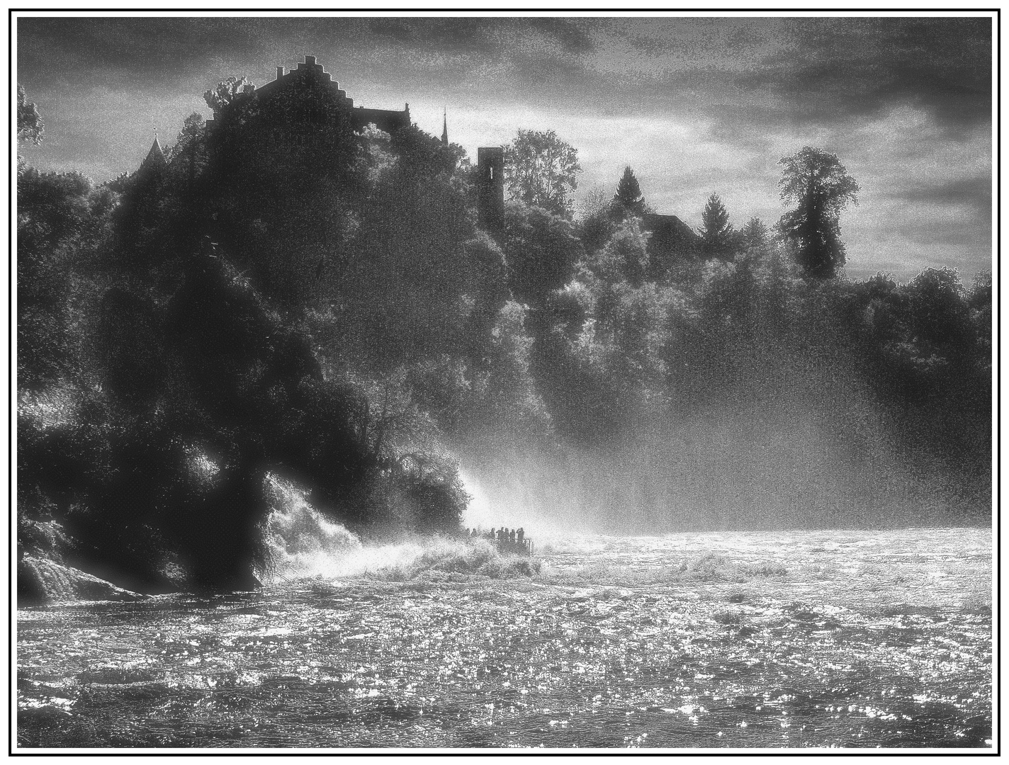 Pausenfoto...Reinfall mit dem Rheinfall