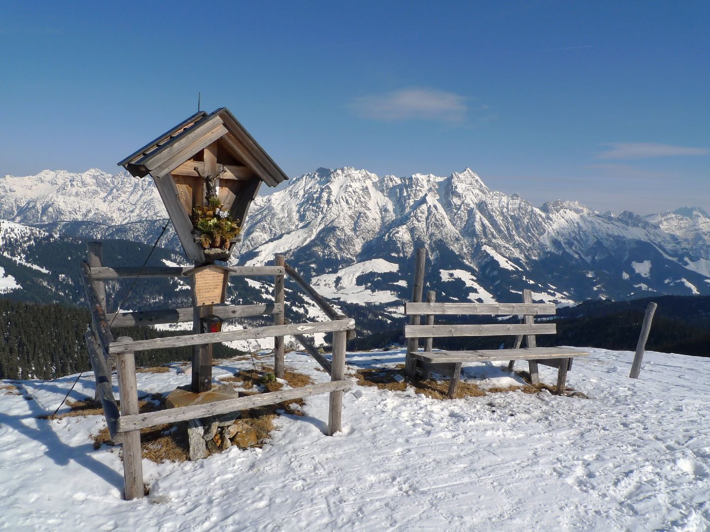 Pausenplätzchen oberhalb von Saalbach