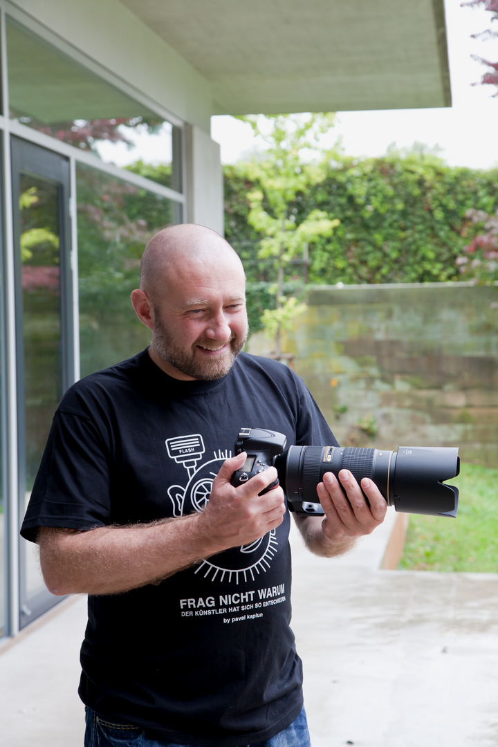 Pavel Kaplun mit neuem Nikkor 80-400 /4.5-5.6 ED VR