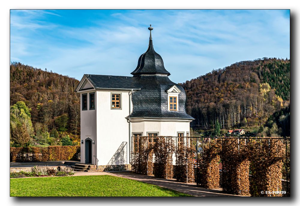 Pavillon an der Südterrasse Schloss Stolberg