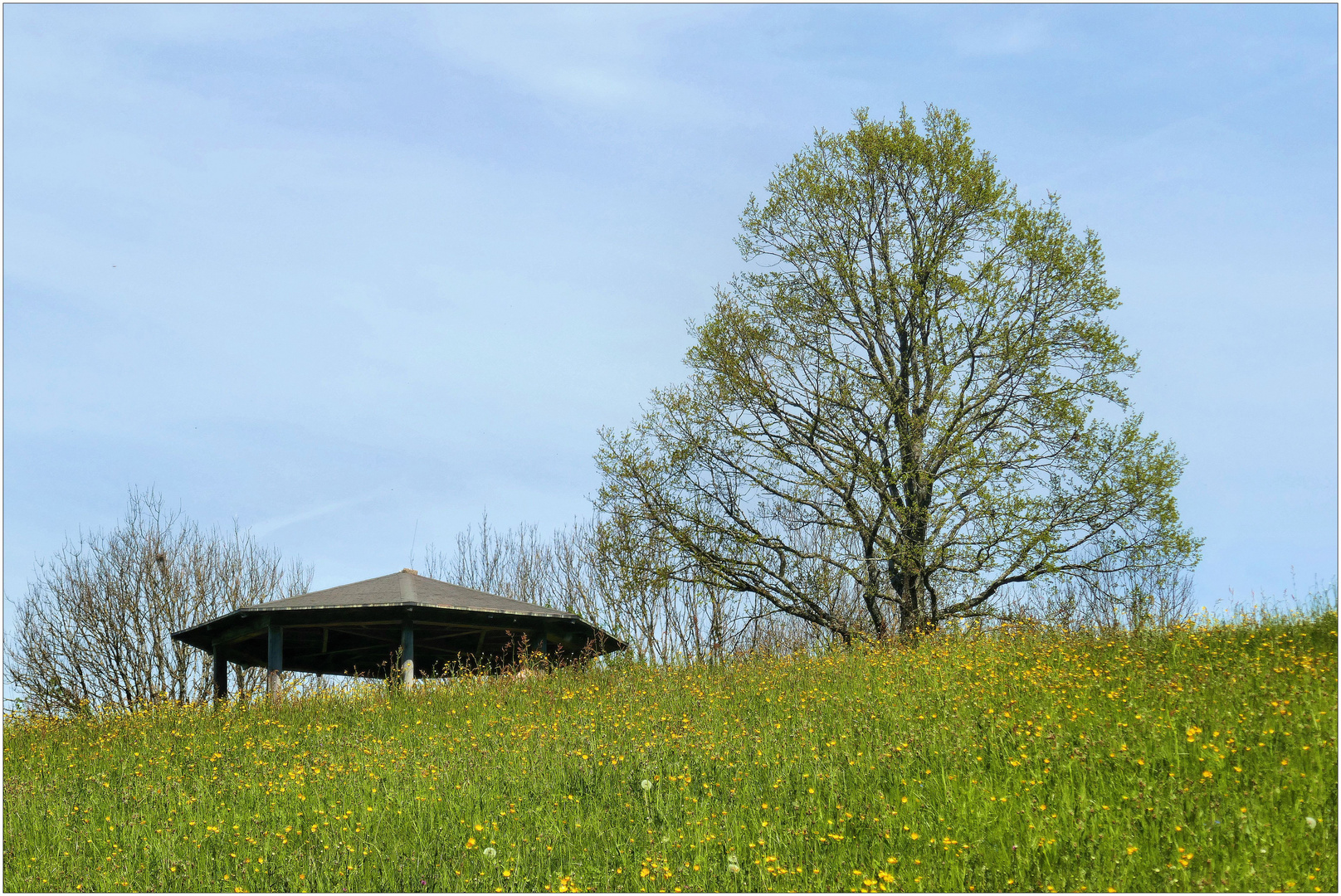 Pavillon für eine Wanderpause