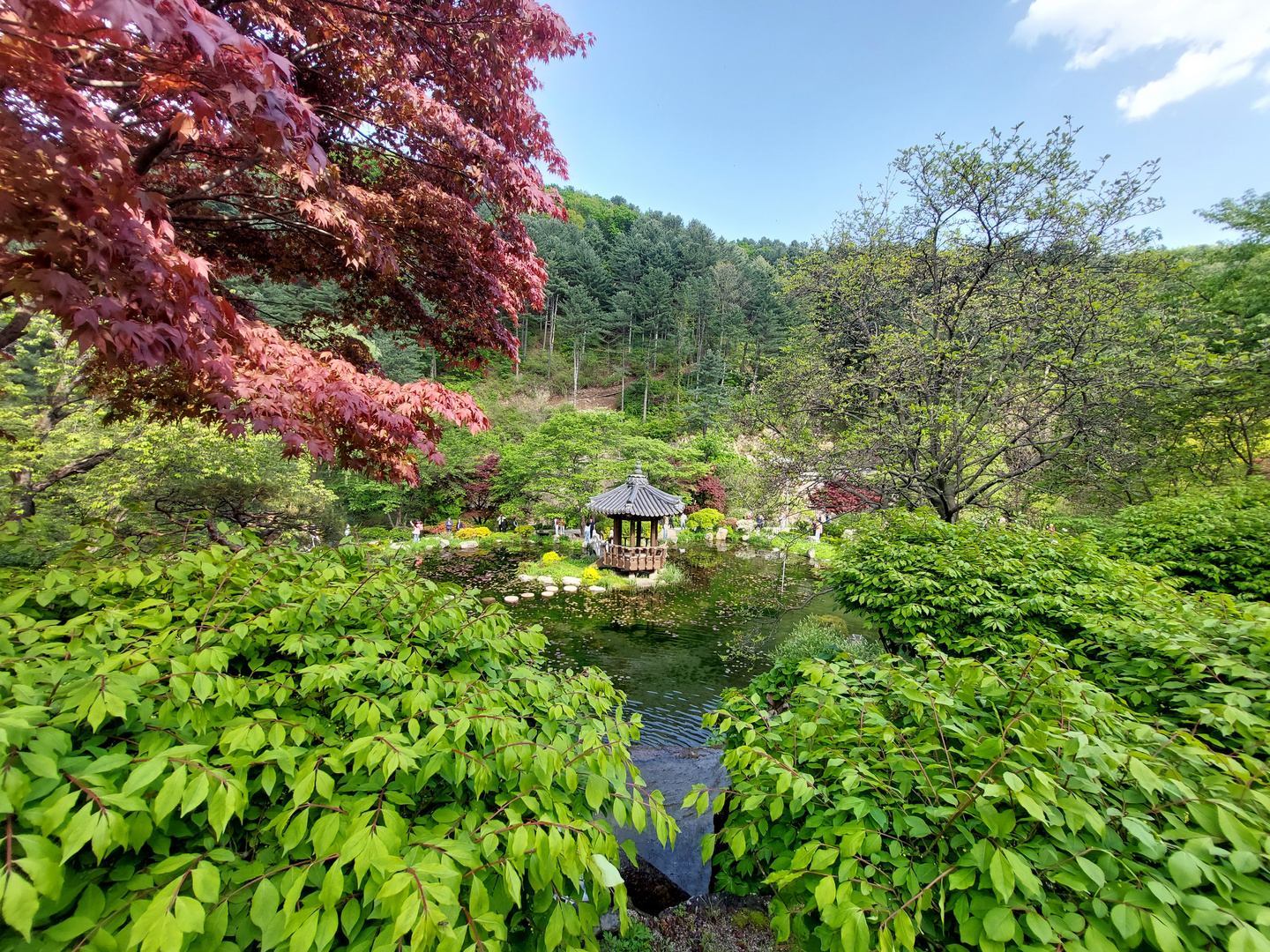 Pavillon im Garden of Morning Calm