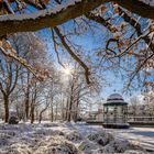 Pavillon im Gegenlicht