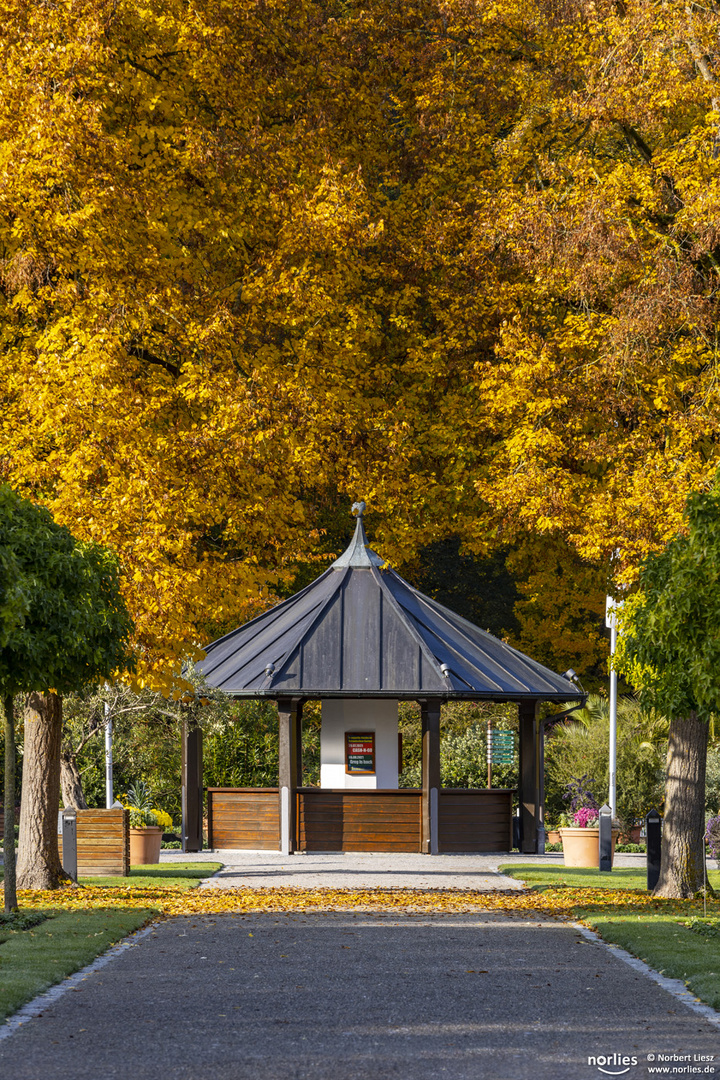 Pavillon im Herbst