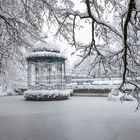 Pavillon im Winter